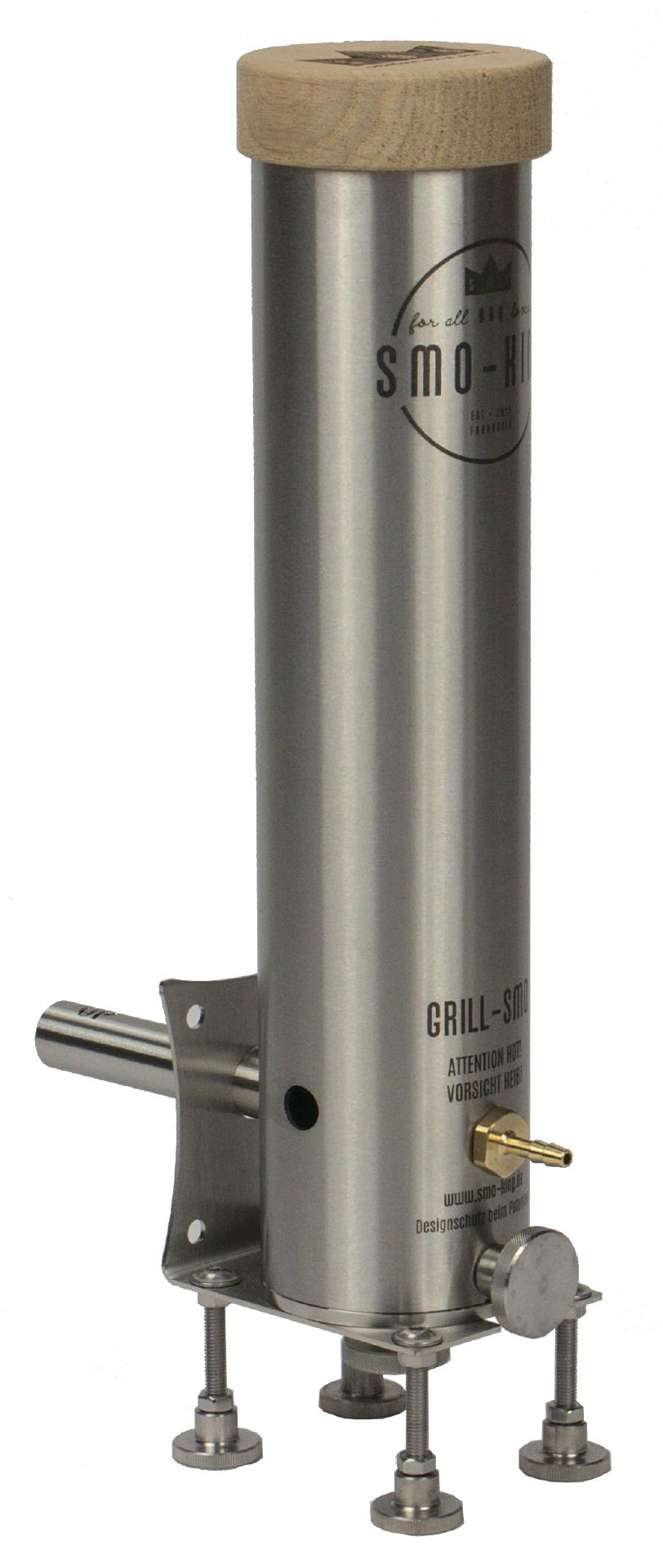 Générateur de fumée froide Smo-King GRILL-SMO 0,65 litre STARTER SET Smo-King WOK-SMO inkl. Kaltrauchgenerator GRILL-SMO 0,65 Liter STARTER-SET | batteriebetrieben | Thermometer