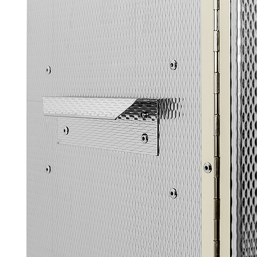 Räucherofen mit Fenster Medium isoliert aus geprägtem Cr-Edelstahl