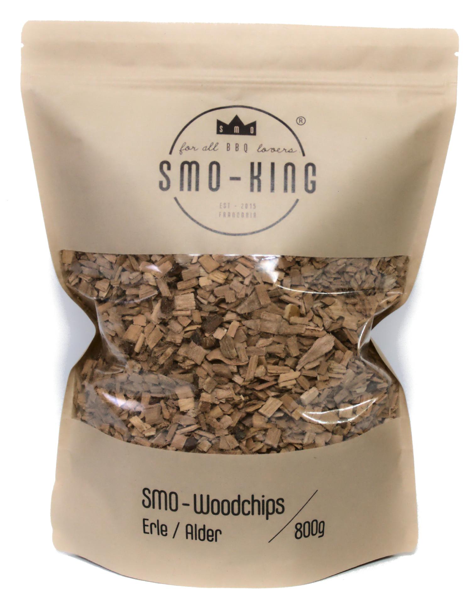 Smo-King Copeaux de Bois Aulne 800 g Bundle de chips de bois Smo-King au poisson