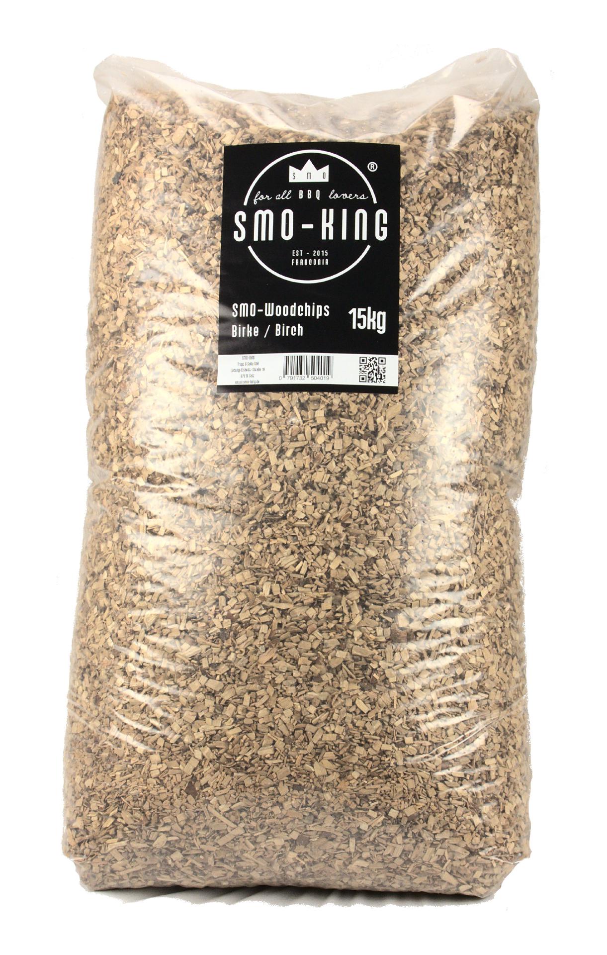 Sacs de copeaux de bois Smo-King Bouleau 15 kg Sacs de copeaux de bois Smo-King Bouleau 15 kg