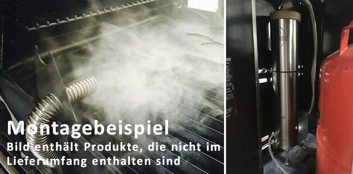 Tuyau flexible en acier inoxydable pour 1,25 litres Big-Grill-Smo 2 mètres
