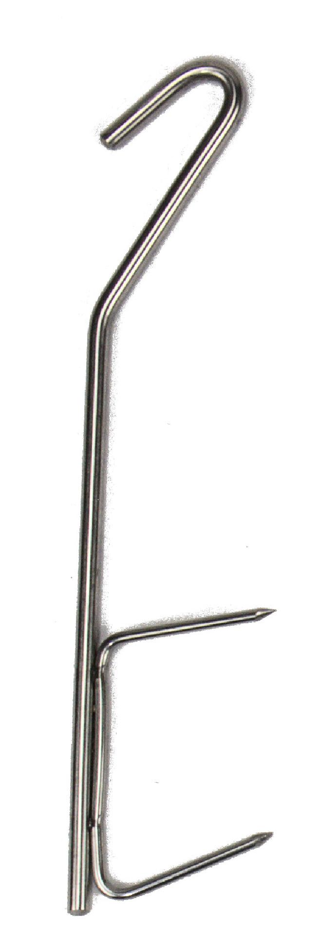 Hameçon fumoir "Fish" 2 embouts (inox) Hameçon fumoir "Fish" 2 embouts (inox)