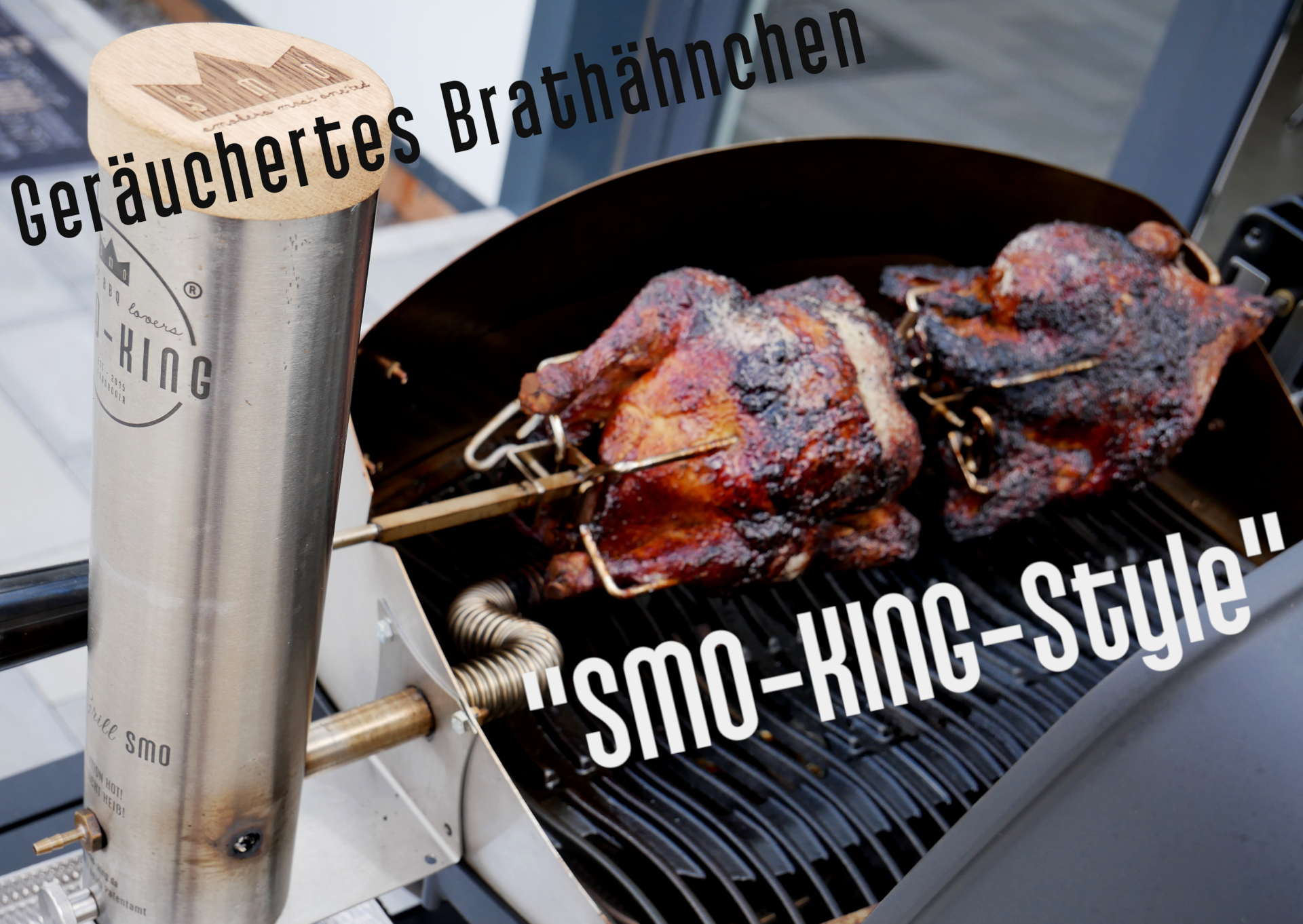 Geräuchertes Brathähnchen