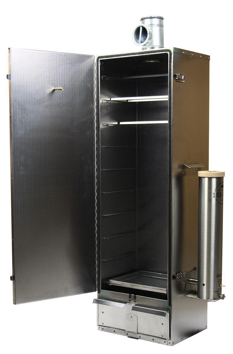 Fumoir Medium isolé en Inox Cr gaufré + Big-Grill-Smo 1.25L 230V