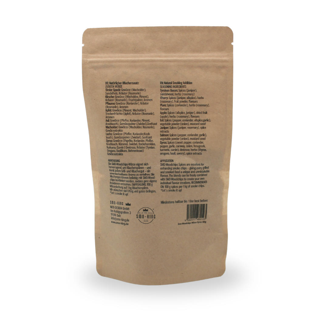 Smo-King Woodchips - Würze Gyros 100g