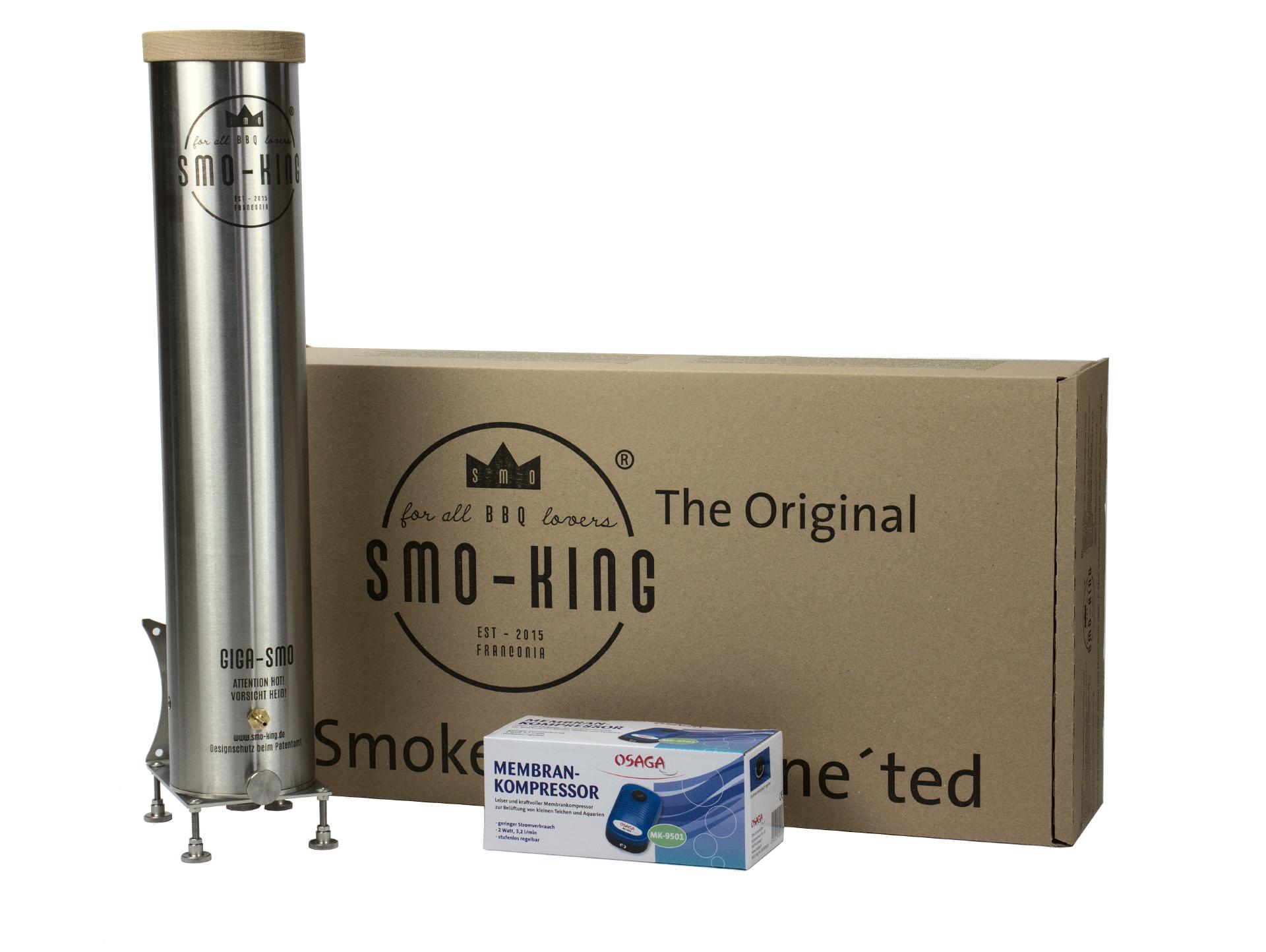Générateur de fumée froide Smo-King GIGA-SMO 4 litres avec pompe à membrane 230 volts STARTER SET