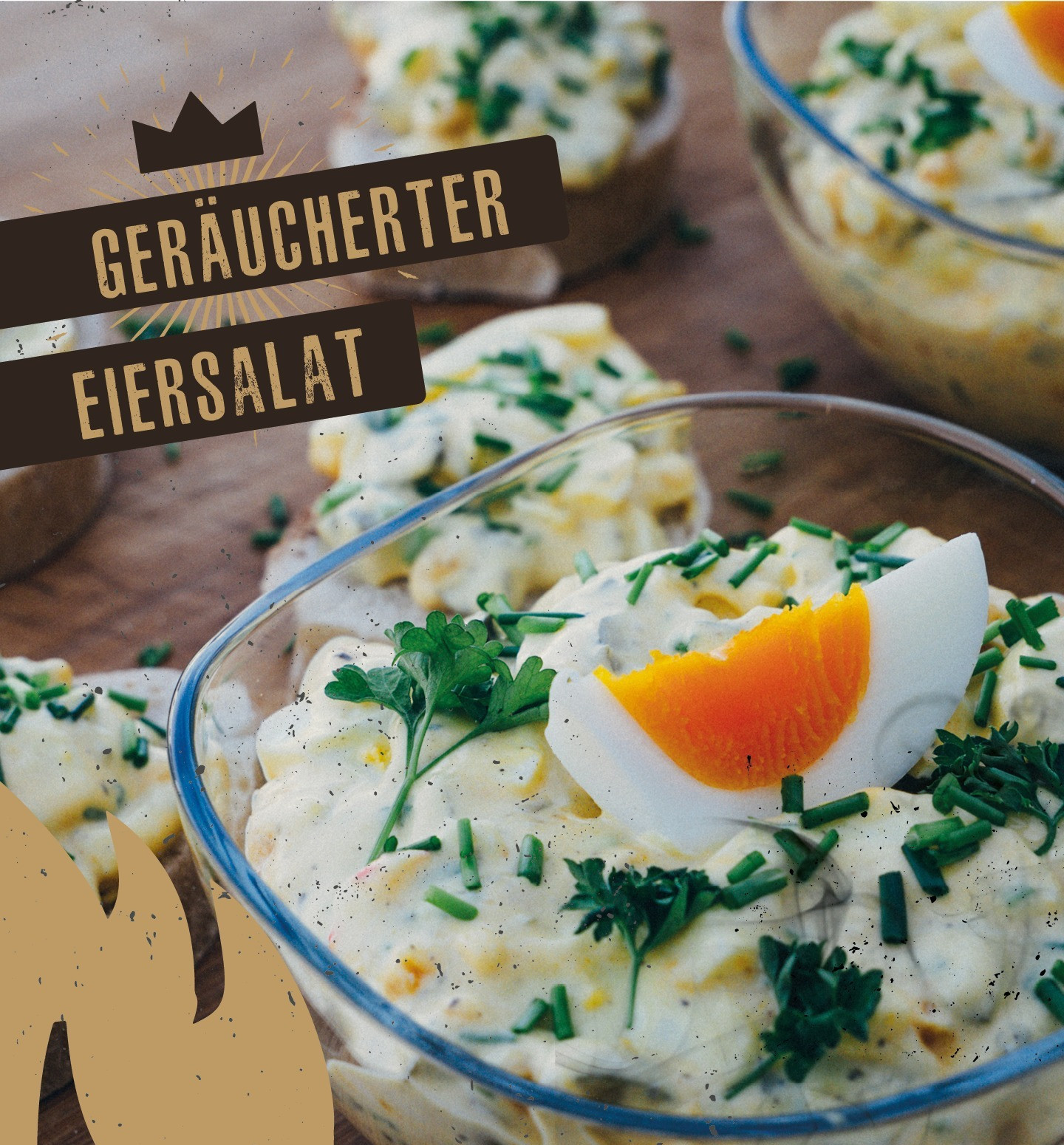 Geräucherter Eiersalat