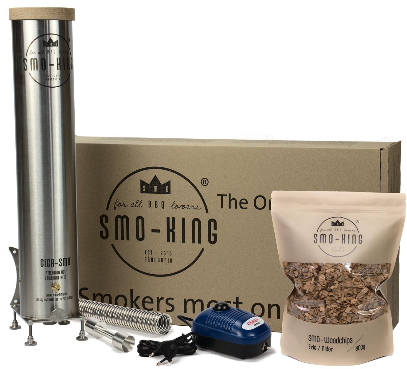 Générateur de fumée froide Smo-King GIGA-SMO 4 litres avec pompe à membrane 230 Volt STARTER-SET XL